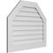Ekena Millwork Octagonal Top Surface Mount PVC Gable Vent w/ 3-1/2"W x 1"P Standard Frame, 36"W x 30"H GVPOT36X3001SN - alternate 3